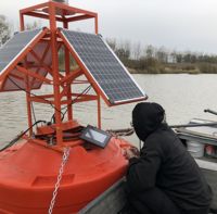 Bouée d'instrumentation des vagues, bouée offshore, bouée ADCP, bouée météorologique, bouée de surveillance, bouée marine, bouée de mer, bouée de données météorologiques, bouée océanographique