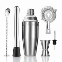 Ensemble de shaker à cocktails classique de 350 ml en acier inoxydable de qualité supérieure, poli miroir, respectueux de l'environnement, sans danger pour les aliments, certifié Lfgb, outil de bar
