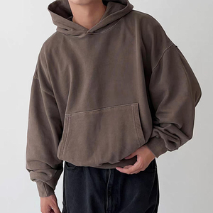 Sweat-shirt à capuche unisexe personnalisé de qualité supérieure en molleton 100% coton, coupe classique, fabriqué par un fabricant professionnel - Product Image 6
