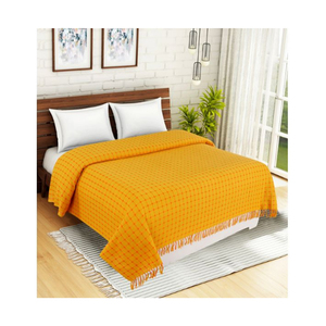 100% coton fait à la main Queen Size parure de lit de luxe avec taies d'oreiller couleurs personnalisées pour un usage domestique - Product Image 1