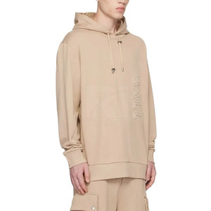 Diseño personalizado de alta calidad pulóver hombres en relieve sudaderas con capucha sólido Casual de talla grande hombres en relieve sudaderas con capucha hechas en Pakistán - Product Image 3