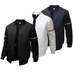 ชุดวอร์มลำลองสำหรับผู้ชาย แจ็คเก็ตและกางเกงขายส่งคุณภาพสูง โลโก้สั่งทำได้ ผ้าคอตตอนผสมโพลีเอสเตอร์ 100% - Product Image 3