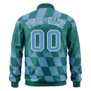 Chaquetas Bomber informales personalizadas para hombre, chaqueta universitaria ligera multicolor con cuello levantado y cremallera, transpirable, a prueba de viento - Product Image 2