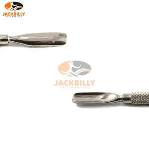 Herramienta Profesional de Manicura de Doble Punta Jackbilly Enterprises, Estilo Cuchara de Hockey Curva, Empujador y Removedor de Cutículas - Product Image 2