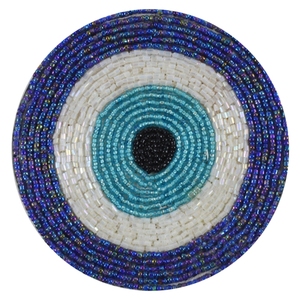 Musen Dessous de verre avec logo personnalisé pour boissons Dessous de verre absorbants en perles Ensemble de sous-verres Mandala avec base en liège pour vaisselle A - Product Image 1