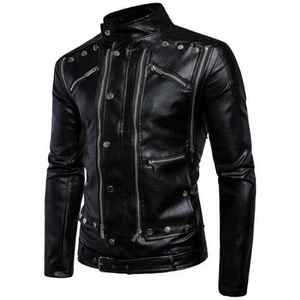 Chaqueta de Cuero de Diseño Único, Nueva Llegada, Cómoda, Resistente al Viento, Chaqueta de Cuero Elegante de Alta Calidad para Hombre - Product Image 2