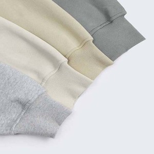 Sweat-shirts d'hiver pour hommes en gris chiné, 100% coton molletonné, logo personnalisé brodé, vente en gros, best-seller - Product Image 6
