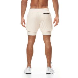Secado rápido transpirable hombres correr gimnasio deportes poliéster pantalones cortos entrenamiento 2 en 1 ropa deportiva pantalones cortos deportivos MenDDP envío - Product Image 4