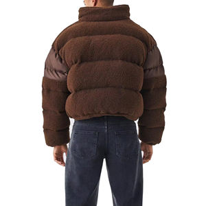 Doudoune d'hiver personnalisée de haute qualité avec décoration florale Fermeture à glissière Imperméable et respirante pour homme - Product Image 3