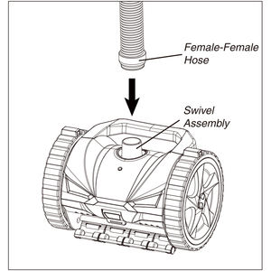 Robot Limpiafondos <span class=keywords><strong>Automático</strong></span> R2, Barredor de Piscinas que Escala Paredes para Piscinas Grandes Enterradas, Incluye Manguera de 40 pies y Accesorios Completos - Product Image 6
