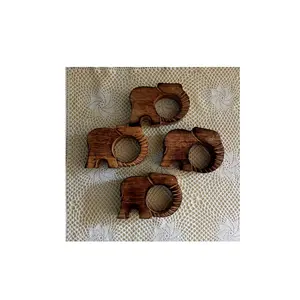 Holz-Wandschuh-Ringe einzigartiger Kreis echter Holz-Wandschuh-Ring elefantenförmig handwerklicher erstaunlicher Holz-Wandschuh-Ring