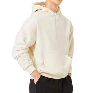Sweat-shirt pour homme en coton 100% de haute qualité, nouveau modèle d'hiver, sweat-shirt oversize, 360g, épais, respirant, imprimé uni, brodé - Product Image 1