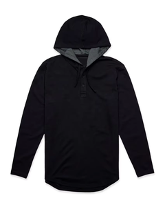 Sudadera con Capucha y Cremallera, Sudadera Básica de Algodón Combinado, Sudadera Extra Grande para Hombre, Personalizable - Product Image 3