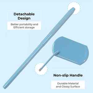 Detachable Stainless Steel Lash Mirror Premium Blue Eyelash Extension <b>Tool</b> for Salon <b>Makeup</b>, Durable & Anti-Fog Cosmetic Supply - Product Image 5