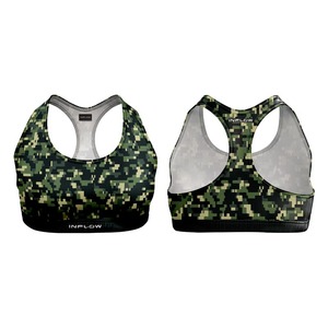 สปอร์ตบราสำหรับผู้หญิงขนาดใหญ่พิเศษเสื้อครอปเปิดหลังแบบไขว้กลับด้านได้ชุดออกกำลังกายแบบไขว้ด้านหน้ามีสายรัดโชว์หลังแบบบาง - Product Image 3