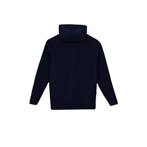 Pull à capuche uni décontracté pour hommes hiver 100% coton tissu polaire à capuche thermique Logo personnalisé Design 2 pièces design de poche - Product Image 5