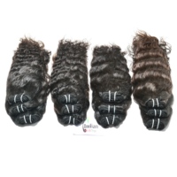 Extensions de cheveux naturels indiens ondulés Remy, double trame, bruts, vierges, fournisseur indien, prix de gros