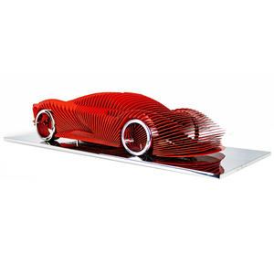 Sculpture de modèle d'art de <span class=keywords><strong>voiture</strong></span> de sport en acier inoxydable de décoration intérieure moderne - Product Image 5