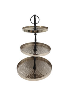 Wholesale Metal Aluminium and Wooden 2 Tier Wedding Decor Cake <b>Stand</b> for Wedding <b>Display</b> <b>Table</b> <b>Top</b> Handmade - Product Image 2