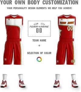 Ensemble de shorts de basketball respirants à motif léopard personnalisés, uniformes d'équipe de performance personnalisés pour le sport - Product Image 2