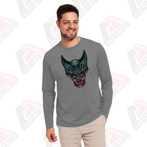 Heritage T-shirt en jersey de coton à manches longues pour homme Appliques de confort d'été écologiques disponibles Styles de velours côtelé batik denim - Product Image 3