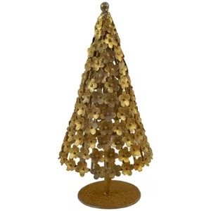 Árbol de Navidad de Metal Dorado para Decoración de Mesa, Ideal para Hogar, Hotel y Restaurante - Product Image 1