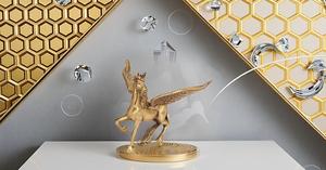 Decoración moderna para el hogar estatua de caballo de latón tallada a mano figuritas de animales salvajes Feng Shui escultura decorativa coleccionables regalo para - Product Image 4