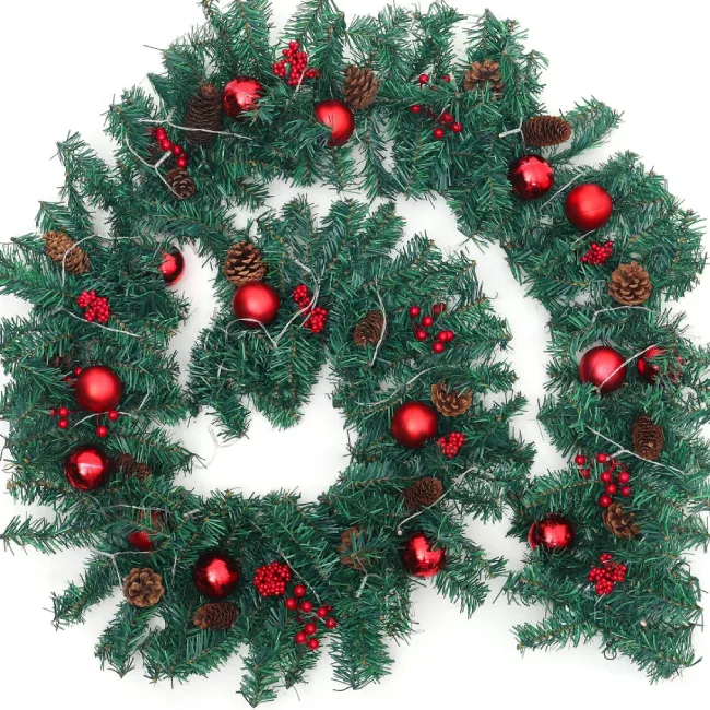Quality Grade Christmas Decoration Garlands Luxury Natural Decor Artificial Garland Wreath At wholesale Price