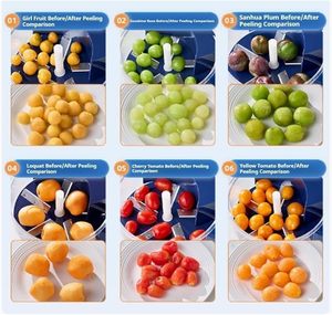 آلة تقشير الفواكه الكهربائية الصغيرة المحمولة القابلة لإعادة الشحن للاستخدام المنزلي، مصنوعة من البلاستيك المستدام، مناسبة لتقشير الثوم - Product Image 6
