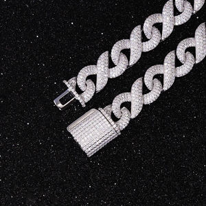 2025 Most Popular VVS Diamond <b>Necklace</b> Classic Vintage Moissanite <b>Necklaces</b> 925 Sterling Silver Cuban Link Chain <b>Fine</b> Jewelry - Product Image 3