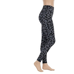 Quick Dry Spandex Yoga Leggings Women <b>High</b> Waist Stretch Fitness Pants Solid Pattern Workout <b>Tights</b> Activewear Sports Clothing - Product Image 4