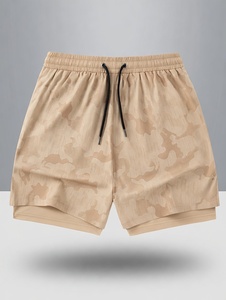 Pantalones Cortos Deportivos Ultraligeros para Hombre, Elásticos, de Cintura Media, Color Sólido, Ajuste Atlético Flexible, Ideales para Carreras Largas Diarias - Product Image 2