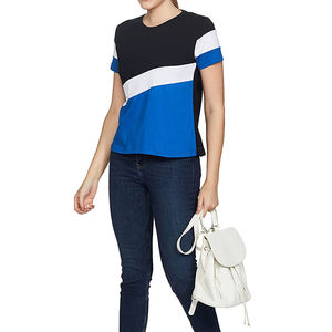 Offre Spéciale point de T-shirt de haute Qualité Casual Plaine O COU Lâche T chemises Pour Femmes Vêtements - Product Image 5
