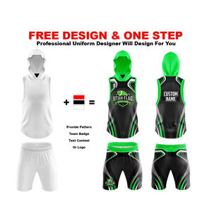 Uniformes de fútbol con bandera 7on7 Uniforme de fútbol Diseño personalizado Conjunto de uniforme completamente sublimado Sudaderas con capucha y pantalones cortos de compresión - Product Image 6