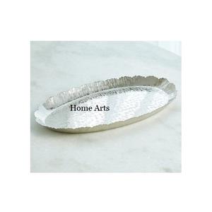 Plateau de service alimentaire en acier inoxydable martelé, design magnifique, au prix le plus bas - Product Image 5