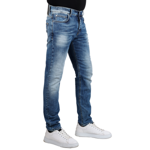 Pantalon jeans pour hommes de marque privée fabriqué en Italie style de mode production italienne pour la vente en gros 98% coton 2% ea - Product Image 4