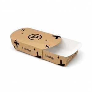 Plateaux en carton personnalisés Mod. FOLD avec glissière 13x19x6 cm - Product Image 4