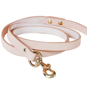 Correa de perro de cuero clásica de alta calidad, accesorios genuinos para mascotas con gancho de presión de latón plateado personalizado, moda para mascotas a la moda - Product Image 6