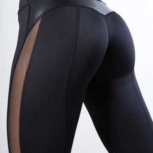 Leggings de haute qualité avec impression de logo personnalisé pour femmes, vente en gros de leggings de yoga et de sport en polyester et spandex à taille élastique pour femmes - Product Image 4