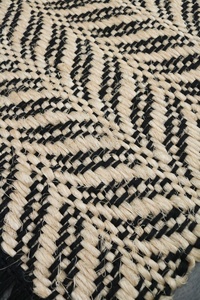 Tapis et moquettes à rayures en abaca fabriqués à la main Design jacquard à tissage plat pour le bureau à domicile et les hôtels directement de l'Inde - Product Image 2