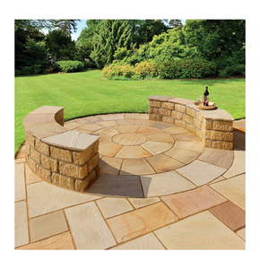 Manufacturer's Great 100% Natural Stone Cobble Yellow Brown Poli pour les allées et les allées à bas prix - Product Image 1