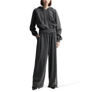 2025 nouveau hiver mode imprimé sweat pour femmes à manches longues pull solide Streetwear poche haute qualité 100% coton - Product Image 4