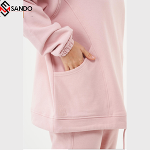 เสื้อฮู้ดจ็อกเกอร์โอเวอร์ไซส์ยูนิเซ็กซ์ XXL ผ้าสแปนเด็กซ์/โพลีเอสเตอร์ ล้างสีแบบแอซิดวอช คุณภาพสูง เป็นมิตรกับสิ่งแวดล้อม ชุดวอร์มฤดูหนาว รับสกรีนโลโก้ - Product Image 2