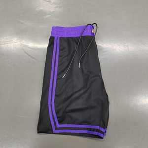 Manufacturer Custom 5 Inch Men Plain High Quality Blank Streetwear Double <b>Layer</b> Nylon Polyester Mesh Short Pants With Stripes - Product Image 4