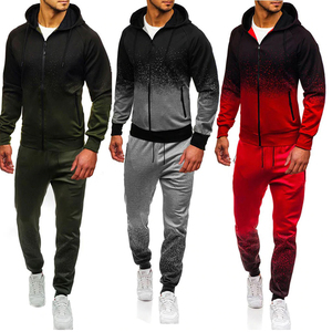 Chándal Deportivo con Capucha Estampado para Hombre, de Alta Calidad, MOQ Bajo, Cómodo, para Invierno, Ropa de Calle, Logotipo Personalizado, Forro Polar de Poliéster - Product Image 1