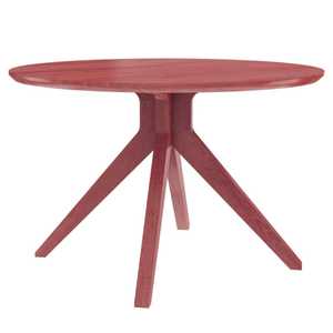 Table à manger moderne en bois Design de pied trépied durable Mobilier unique pour les petits espaces pour les cafés de ferme en plein air Salons - Product Image 5