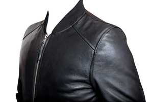 Veste en cuir hommes hiver col montant Style vintage imperméable réversible veste décontractée fermeture éclair latérale Standard International - Product Image 6