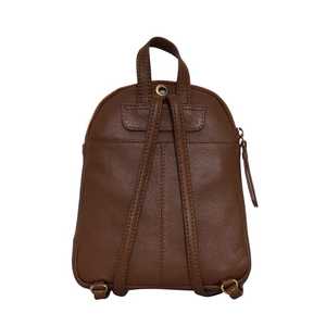 กระเป๋าเป้สะพายหลังหนัง Nappa แบบทำด้วยมือคุณภาพสูงสไตล์วินเทจเรขาคณิตหนังแท้ผู้ผลิตชั้นนำของอินเดีย - Product Image 5