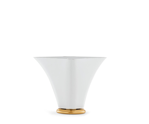 Pieds de meubles modernes en plastique PP de forme en T, de couleur blanc avec embout doré, de 10 cm, robustes, pour la maison, le bureau, l'hôtel, le salon, la salle à manger - Product Image 1