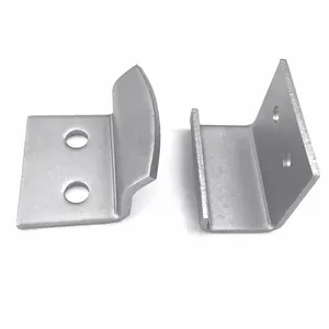 Anti-pry concealed door nose flower buckle two-way elbow lock nose door buckle iron right angle